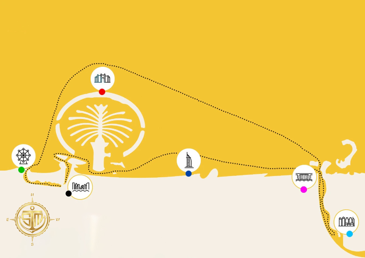 8 Hour Route Map - Gold